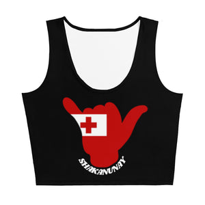 Tonga Crop Top Tank - Black