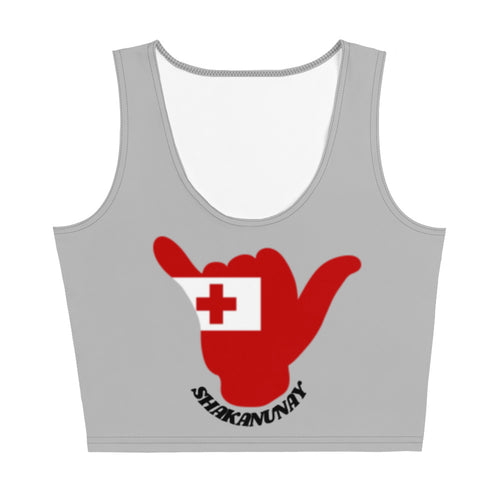 Tonga Crop Top Tank - Grey