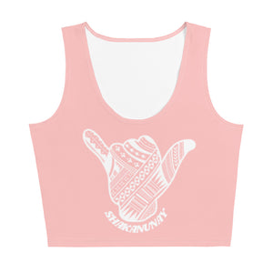 Samoa Tribal Crop Tank - Pink