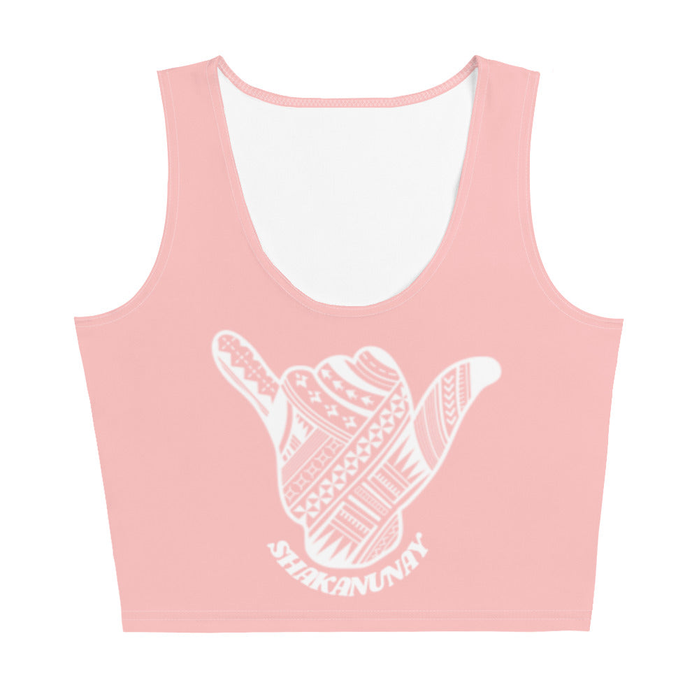 Samoa Tribal Crop Tank - Pink