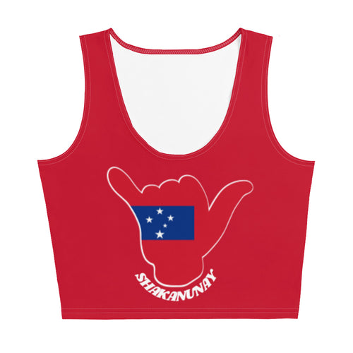Samoa Crop Tank - Red