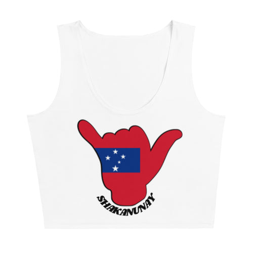 Samoa Crop Tank - White