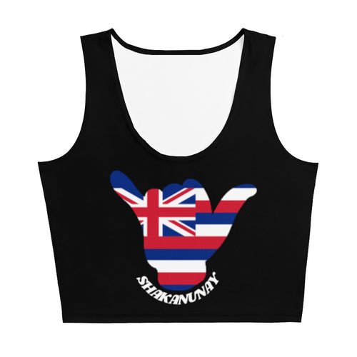 Hawai'i Crop Top Tank - Black