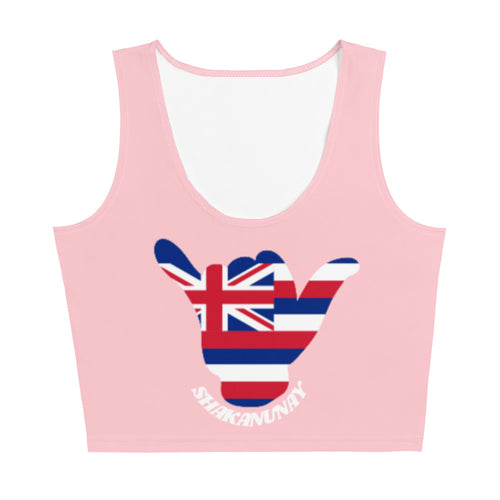 Hawai'i Crop Top Tank -Pink
