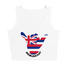 Load image into Gallery viewer, Hawai&#39;i Crop Top Tank -White