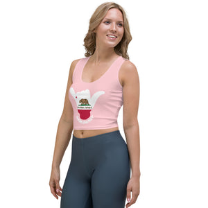 California Crop Top Tank Pink