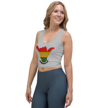 Load image into Gallery viewer, Rasta Shaka Crop Top Tank - Grey