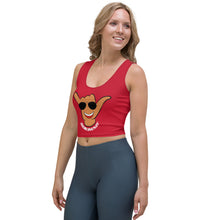 Load image into Gallery viewer, Braddah Shaka Red Crop Tank