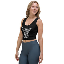 Load image into Gallery viewer, Hawai&#39;i Tribal 2.0 Black Crop Tank