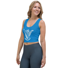 Load image into Gallery viewer, Hawai&#39;i Tribal 2.0 Blue Crop Tank