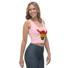 Load image into Gallery viewer, Rasta Shaka Crop Top Tank - Pink