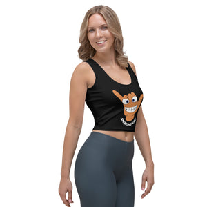 Cousin Shaka Black Crop Tank