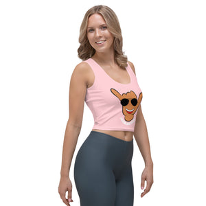 Braddah Shaka Pink Crop Tank