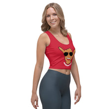Load image into Gallery viewer, Braddah Shaka Red Crop Tank