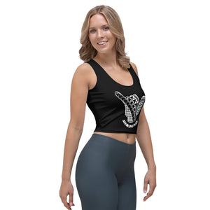 Hawai'i Tribal 2.0 Black Crop Tank