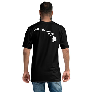 Hawai'i Flag Shaka Black T - Hawai'i Back