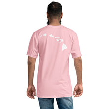 Load image into Gallery viewer, Hawai&#39;i Flag Shaka Pink T - Hawai&#39;i Back