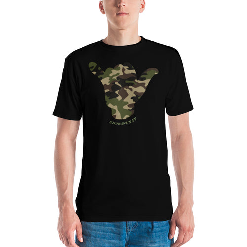 Camo Shaka Black T