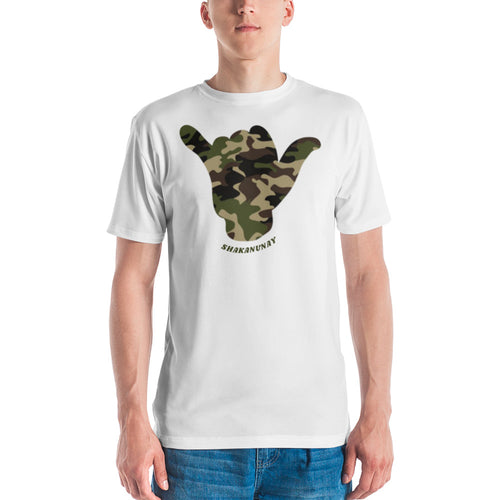 Camo Shaka White T