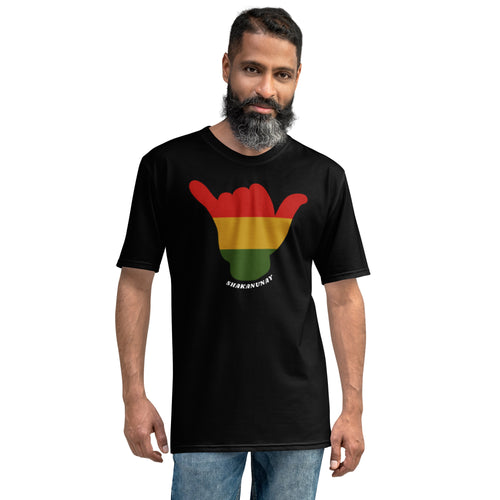 Rasta Shaka Black T - Hawai'i Back