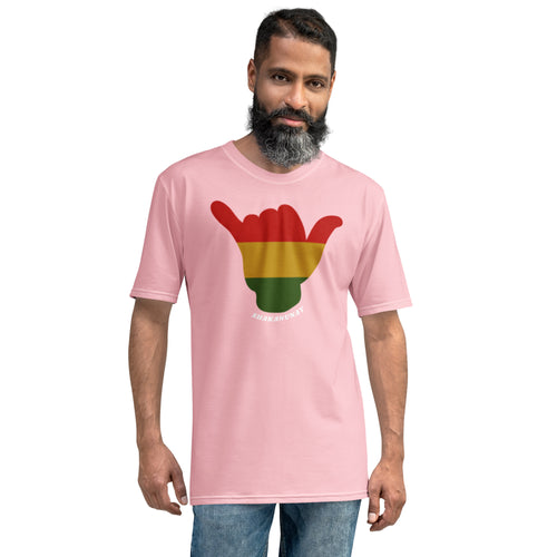 Rasta Shaka Pink T - Hawai'i Back
