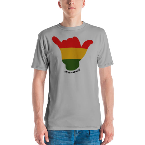 Rasta Shaka Grey T - Hawai'i Back