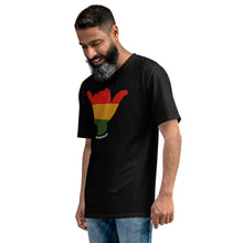 Load image into Gallery viewer, Rasta Shaka Black T - Hawai&#39;i Back