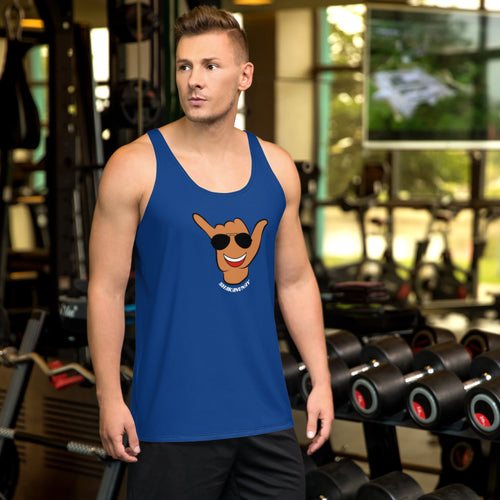 Braddah Shaka Blue Tank