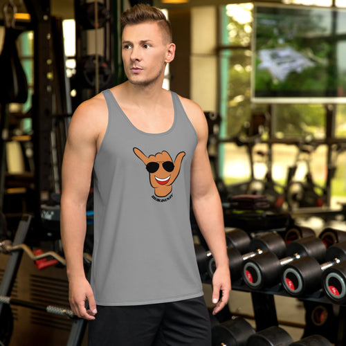 Braddah Shaka Grey Tank