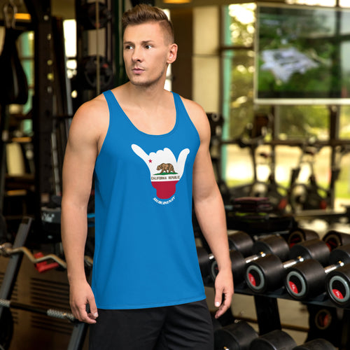 California Shaka Blue Tank