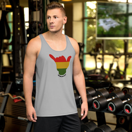 Rasta Shaka Grey Tank