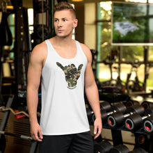 Load image into Gallery viewer, Camo Shaka White Tank