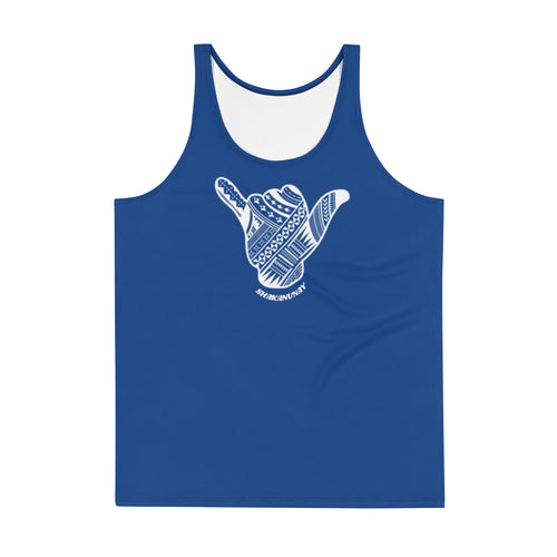 Samoa Tribal Tank - Blue