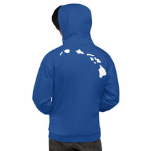 Load image into Gallery viewer, Wink Shaka Blue Hoodie - Hawai&#39;i Back