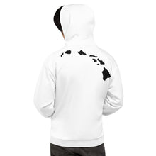 Load image into Gallery viewer, Wahine Shaka White Hoodie - Hawai&#39;i Back