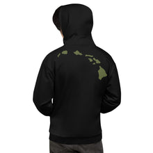 Load image into Gallery viewer, Camo Shaka Black Hoodie - Hawai&#39;i Back