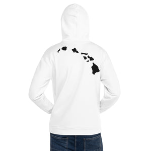 Rasta Shaka White Hoodie - Hawai'i Back