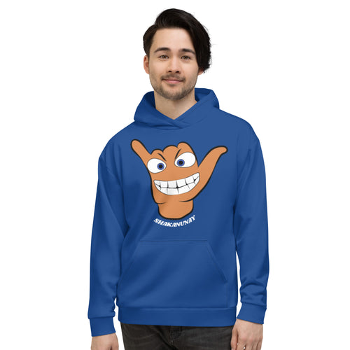 Cousin Shaka Blue Hoodie- Hawai'i Back
