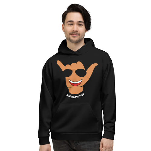 Braddah Shaka Black Hoodie - Hawai'i Black
