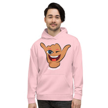 Load image into Gallery viewer, Wink Shaka Pink Hoodie - Hawai&#39;i Back