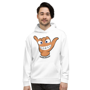 Cousin Shaka White Hoodie - Hawai'i Back