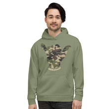 Load image into Gallery viewer, Camo Shaka Green Hoodie - Hawai&#39;i Back