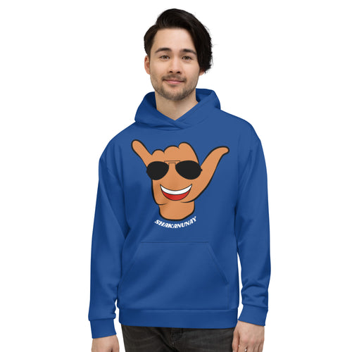 Braddah Shaka Blue Hoodie