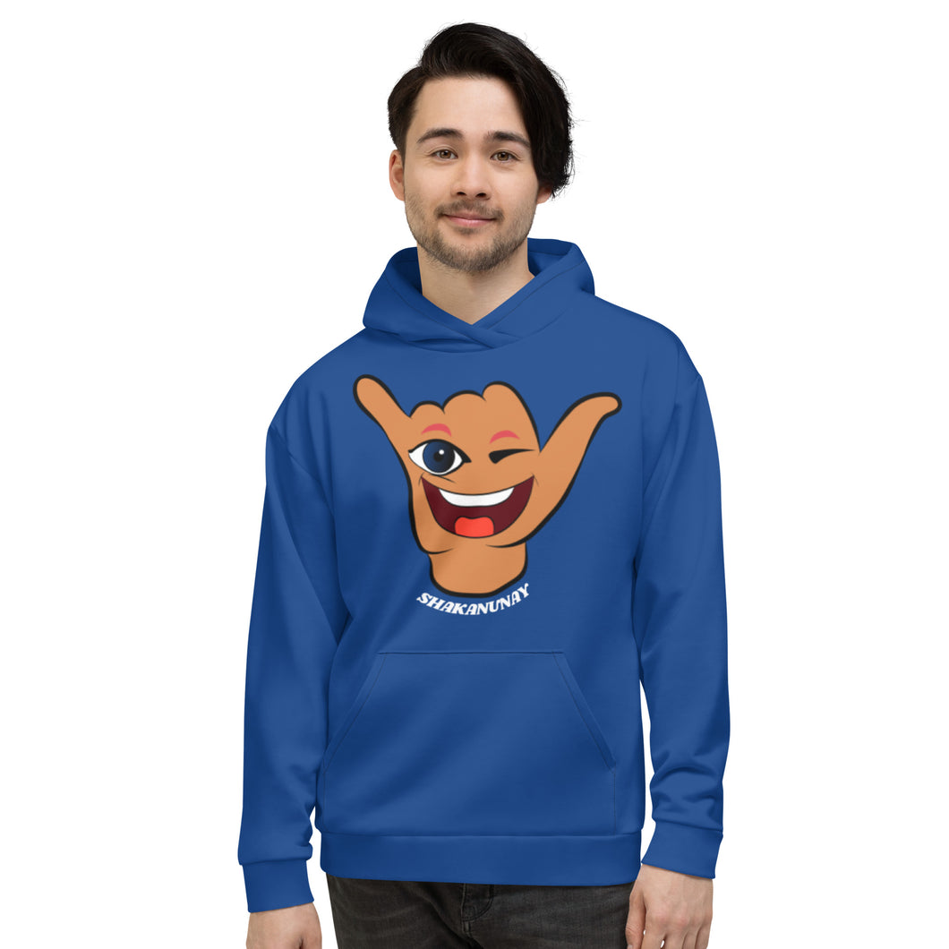 Wink Shaka Blue Hoodie