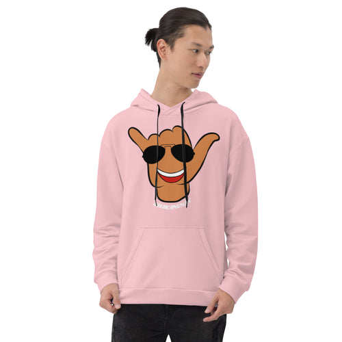 Braddah Shaka Pink Hoodie