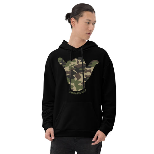 Camo Shaka Black Hoodie