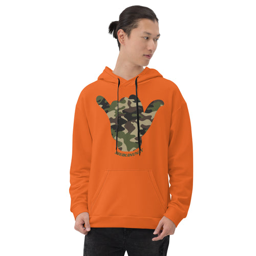 Camo Shaka Orange Hoodie