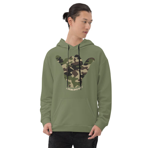 Camo Shaka Green Hoodie