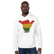 Load image into Gallery viewer, Rasta Shaka White Hoodie - Hawai&#39;i Back