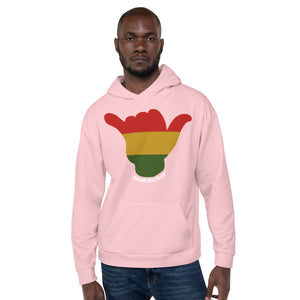 Rasta Shaka Pink Hoodie - Hawai'i Back
